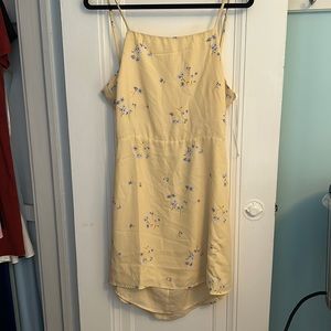 ONLY WORN ONCE yellow floral sundress